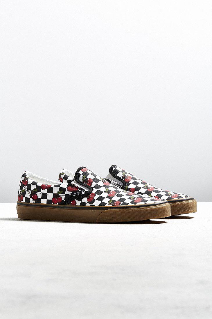 vans cherry slip on