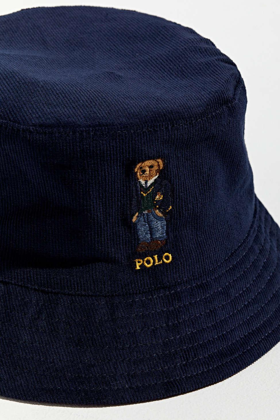 polo bear corduroy hat