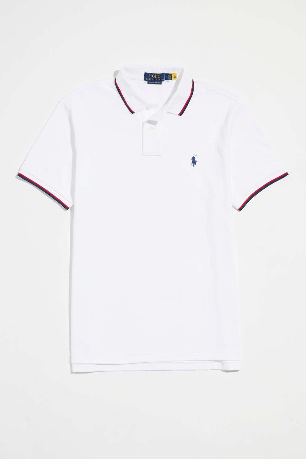 Polo Ralph Lauren 20/1 Mesh Polo Shirt in White for Men | Lyst