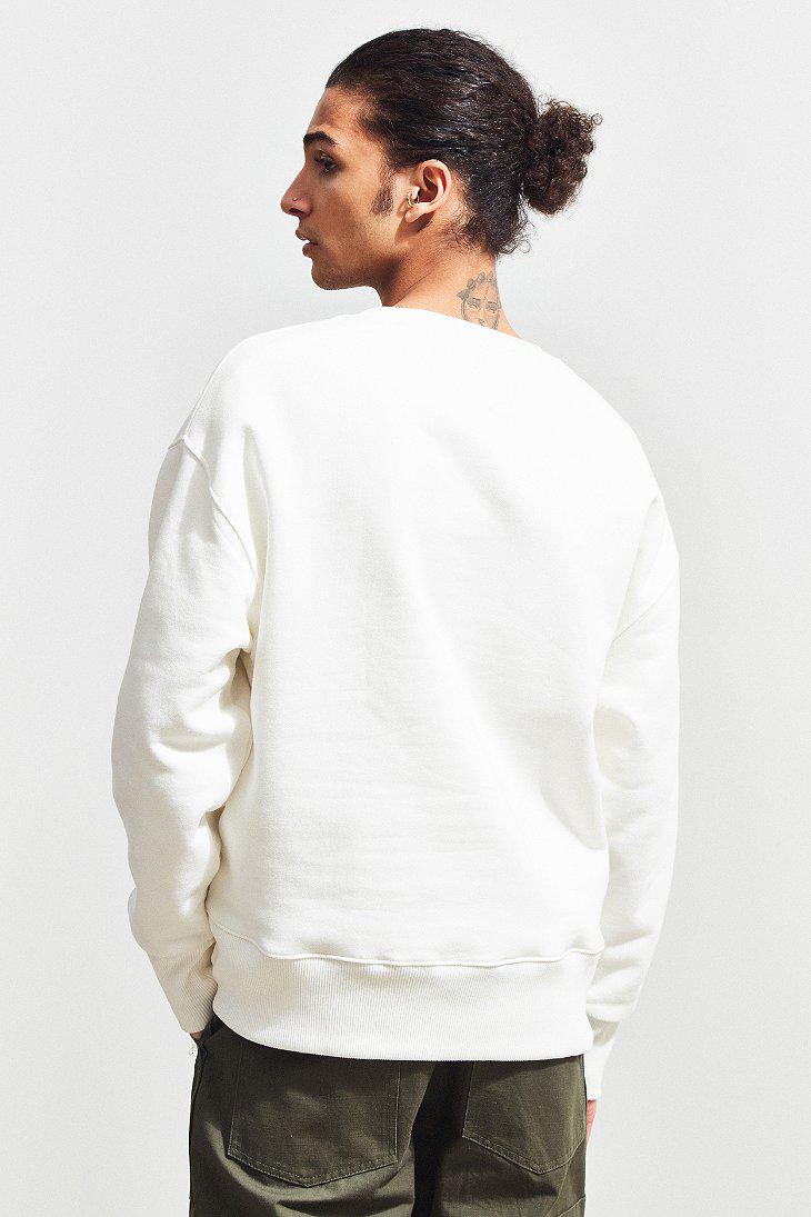Tommy Hilfiger Tommy Jeans Collegiate Crew Neck Sweatshirt in White for Men  | Lyst