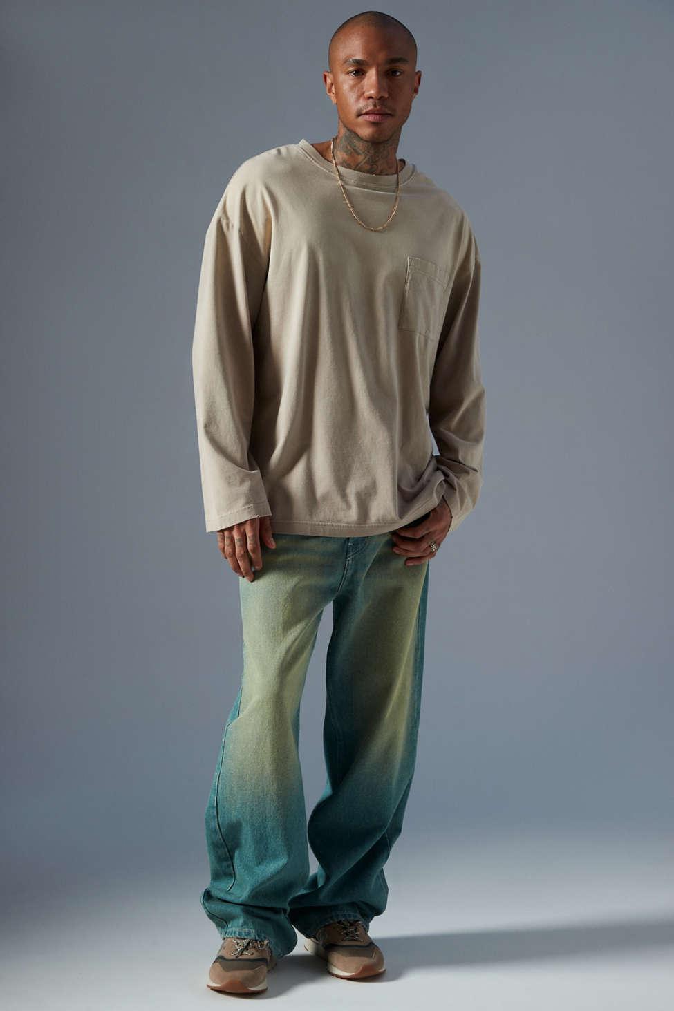 distressed pocket tee