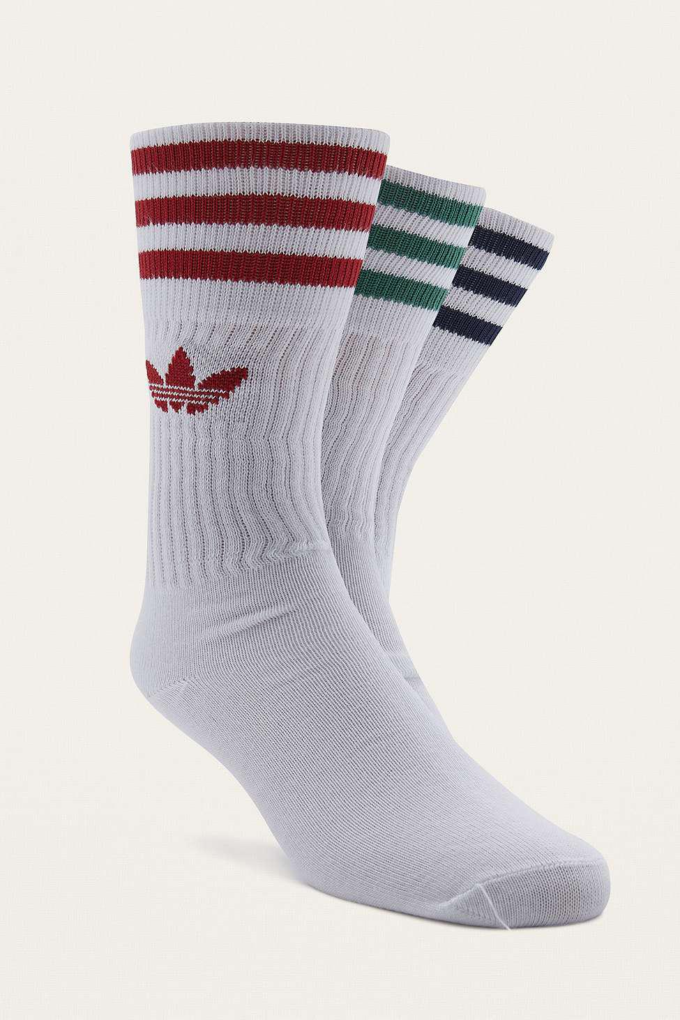 adidas Cotton White Pop Trefoil Socks Pack for Men Lyst