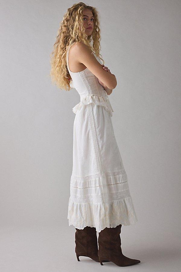 corset dress urban outfitters Rare London Corset Halter Midi Dress