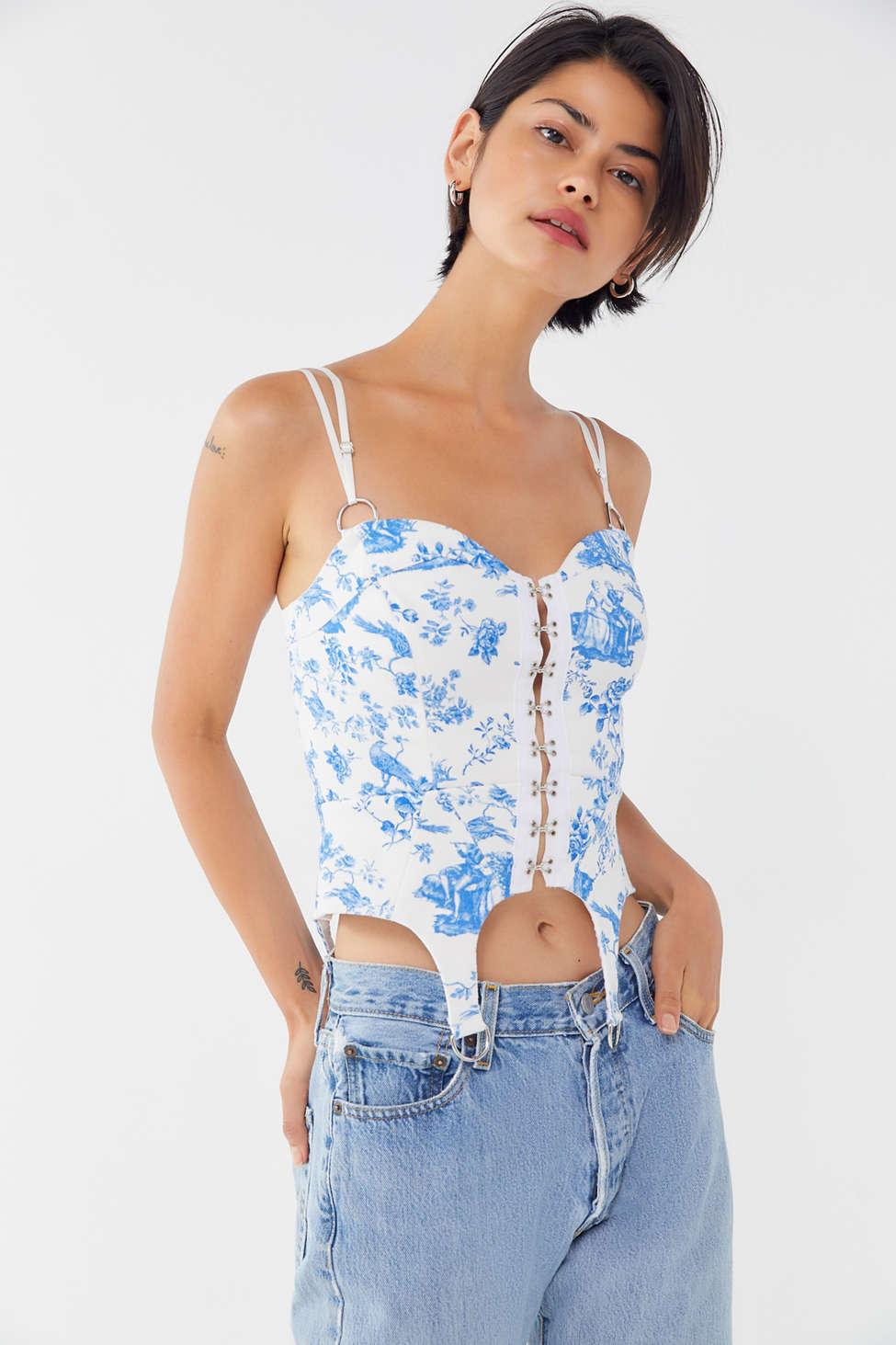 for love and lemons pierre bustier top