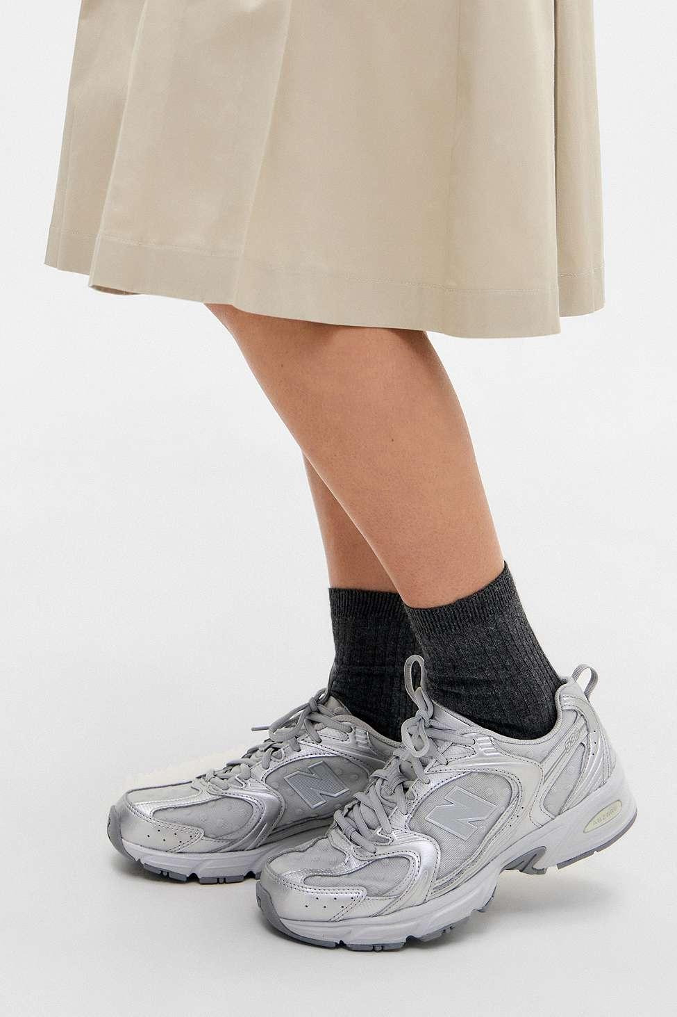 New Balance White Silver 530 Polka Dot Trainers in Grey Lyst UK