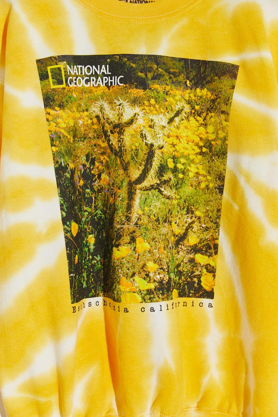 national geographic tie dye sweatshirt
