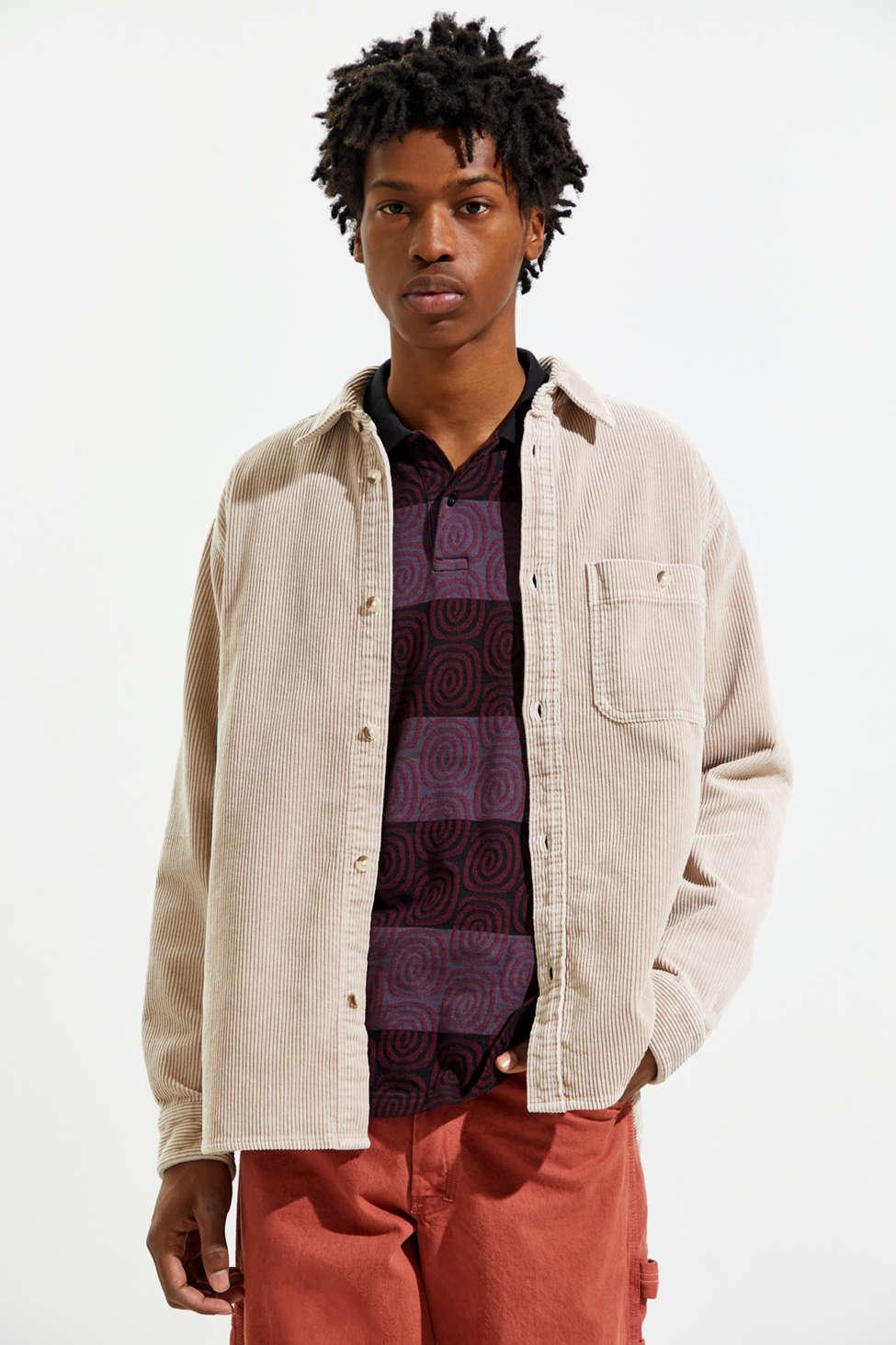 Urban Outfitters Uo Big Corduroy Cotton Work Shirt for Men | Lyst