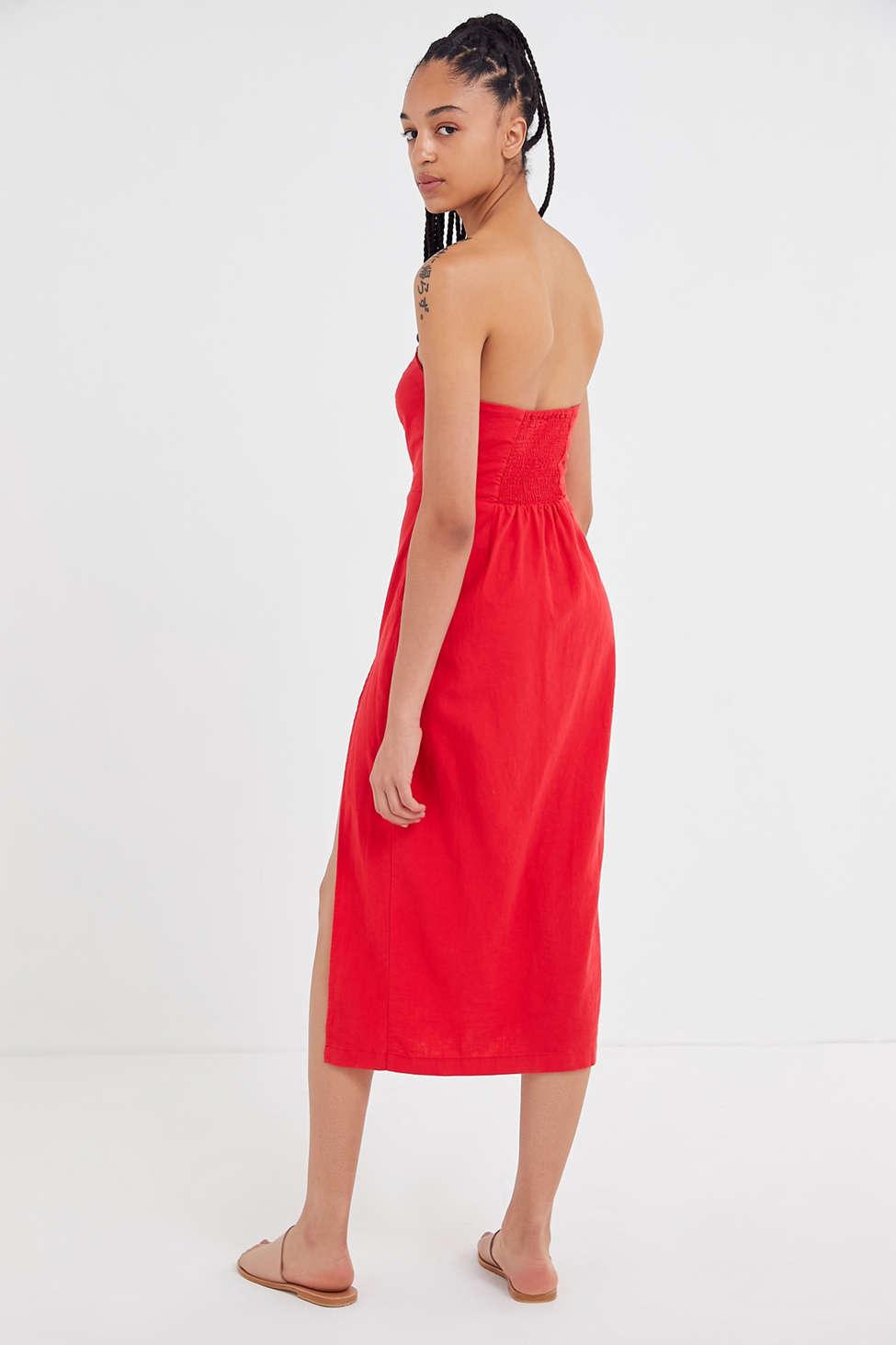 red dress urban outfitters