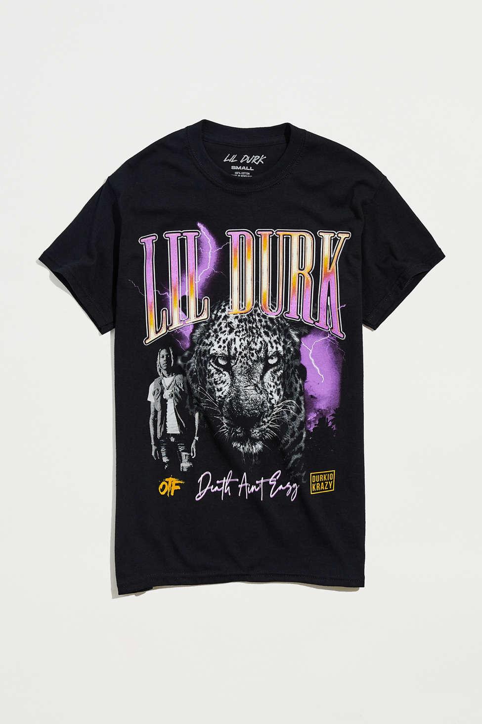 Urban Outfitters Lil Durk Death Ain't Easy Tee in Black for Men | Lyst