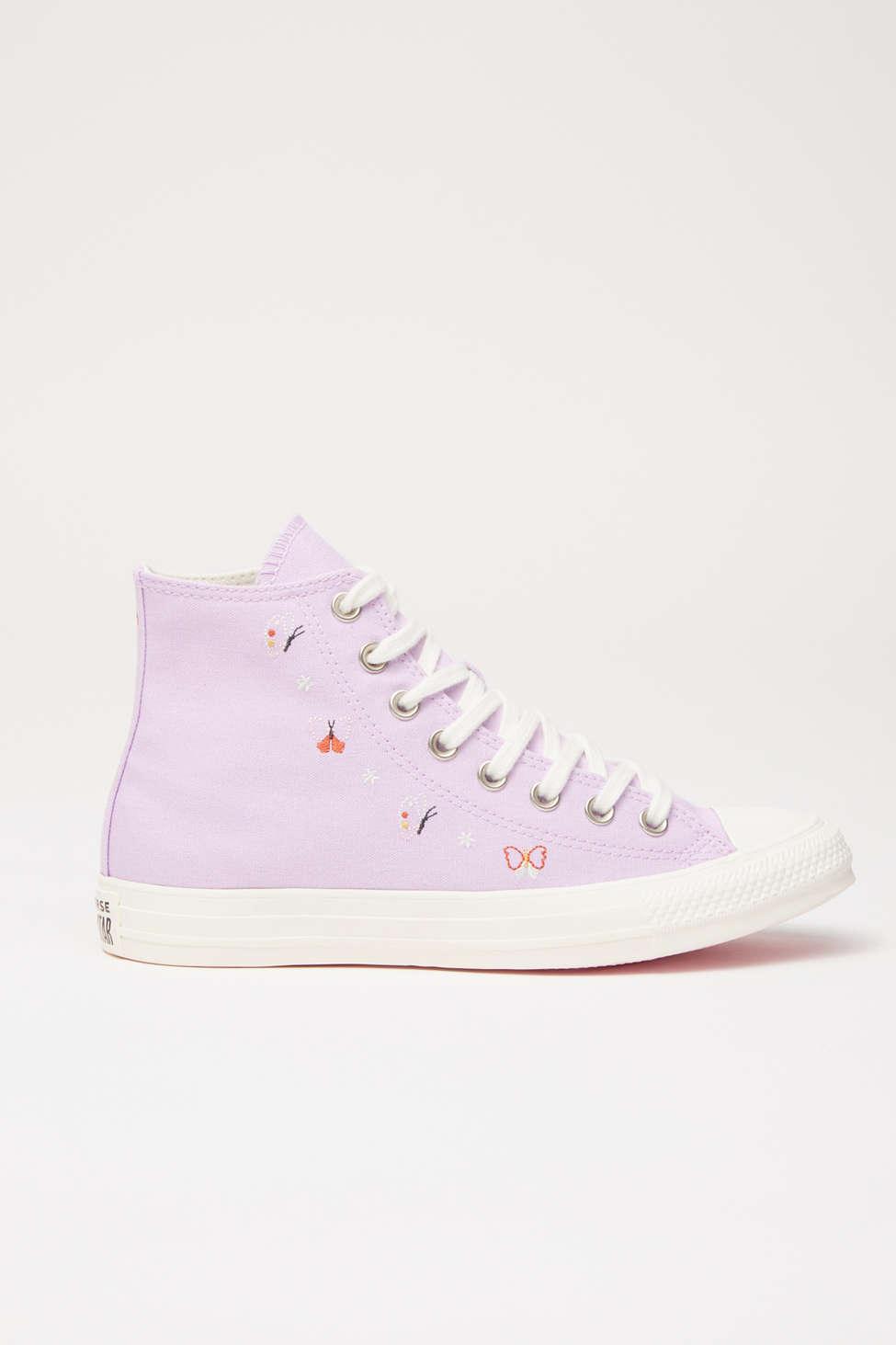 Converse Chuck Taylor All Star Butterfly Wings High Top Sneaker in Pink |  Lyst