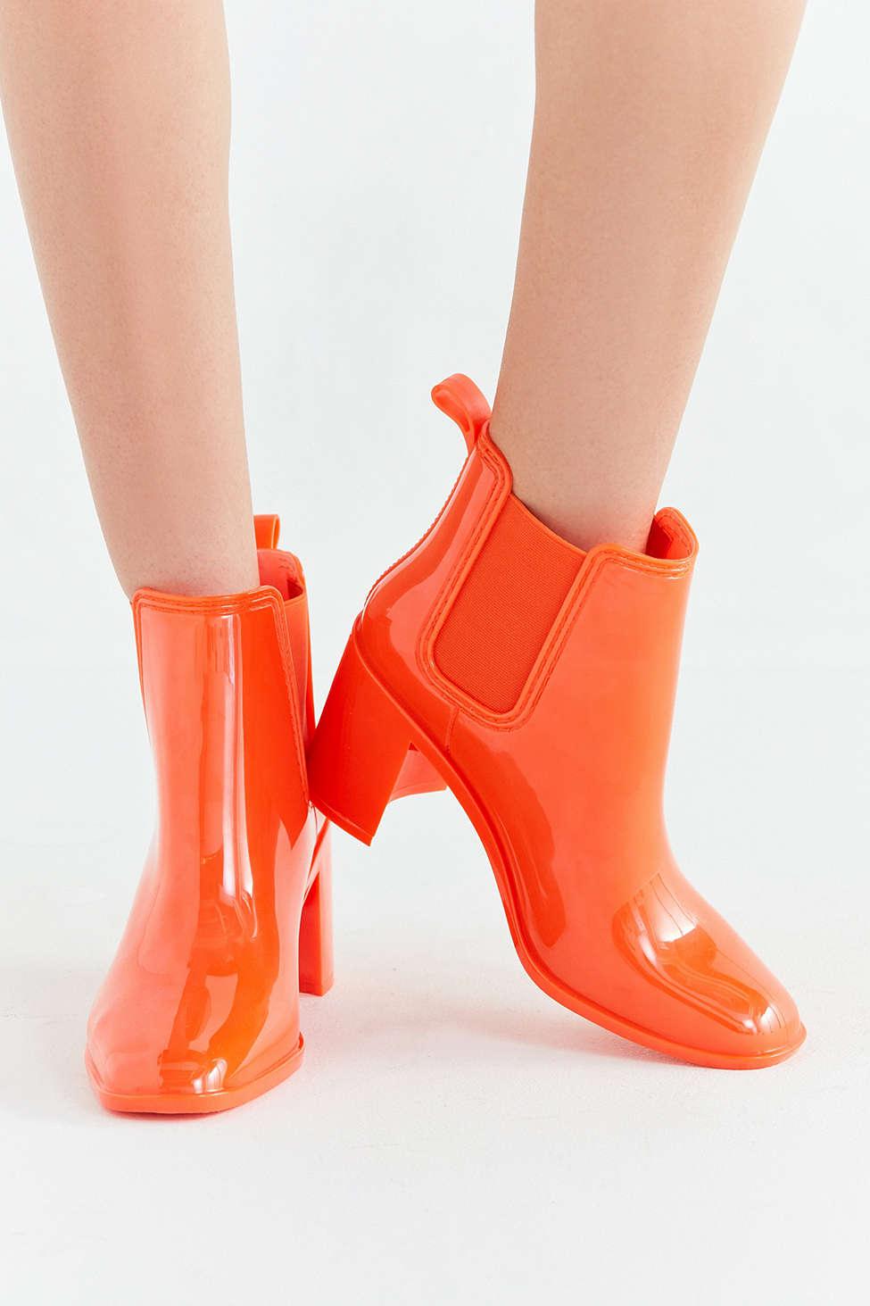 Details about   Jeffrey Campbell Women's HURRICANE Rain Boots Red Shiny New
