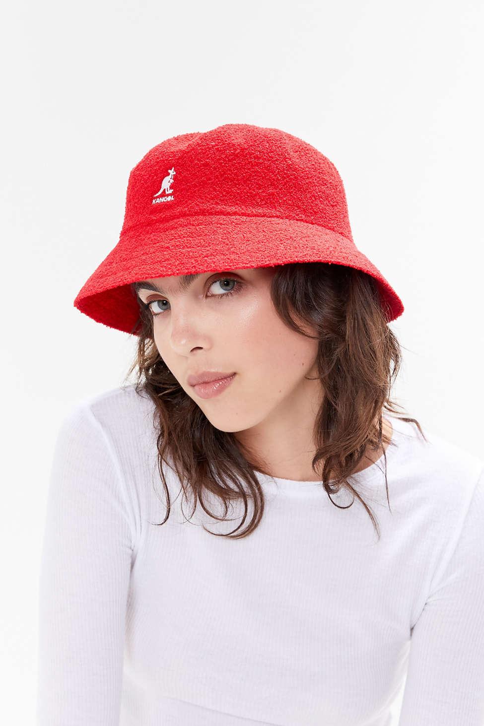 Kangol Bermuda Bucket Hat in Red - Lyst