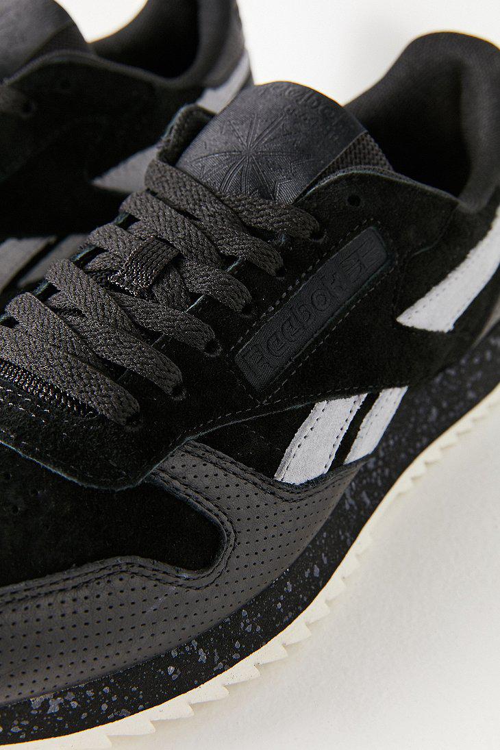 reebok black suede classic
