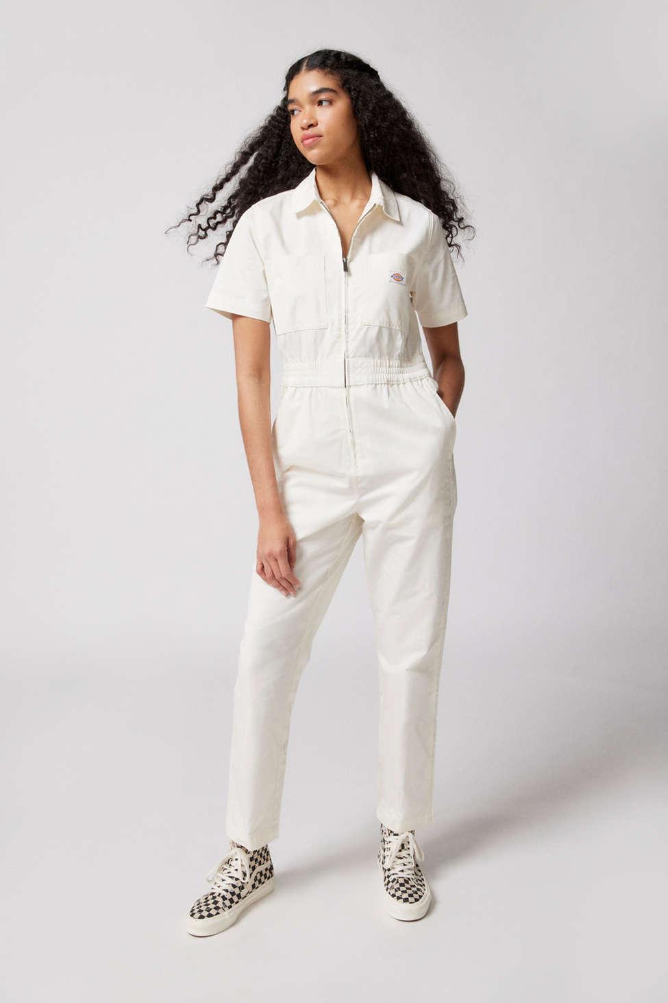 Dickies Vale Coverall Jumpsuit in White | Lyst