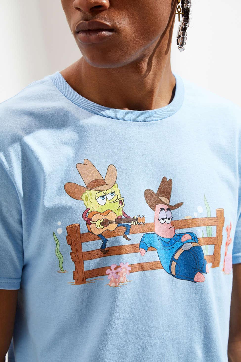 Cotton Spongebob Squarepants Cowboy Tee 