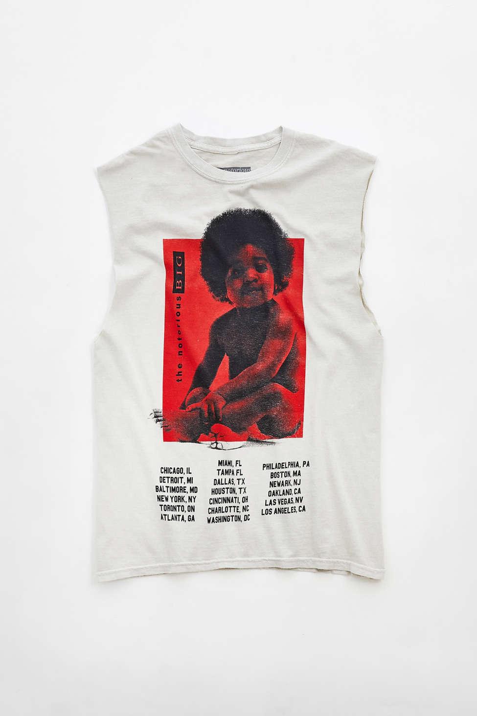 Taiko buik hypothese Welvarend Urban Outfitters Biggie Ready To Die Muscle Tee in Red for Men | Lyst