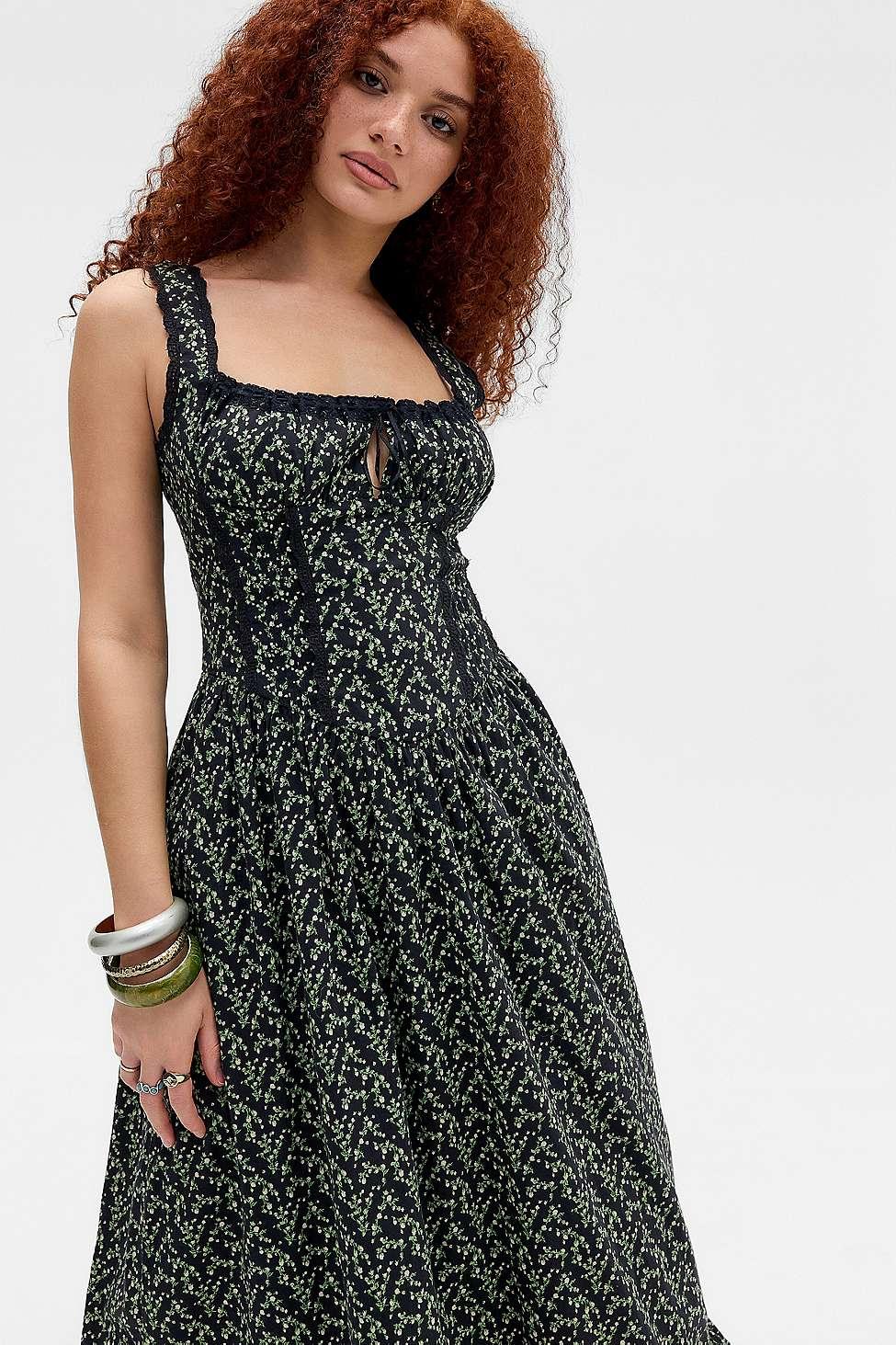 sachin and babi light blue dress Kimchi Blue Gabriette Drop Waist Maxi Dress 2 Uo