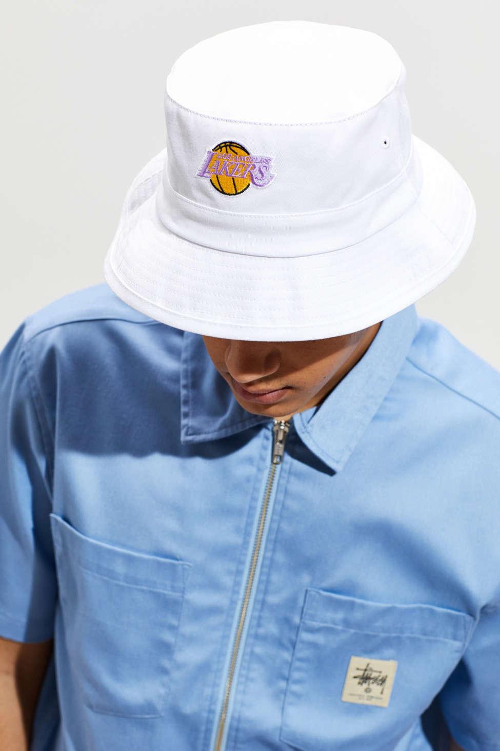 Mitchell & Ness La Lakers Bucket Hat in Blue for Men | Lyst