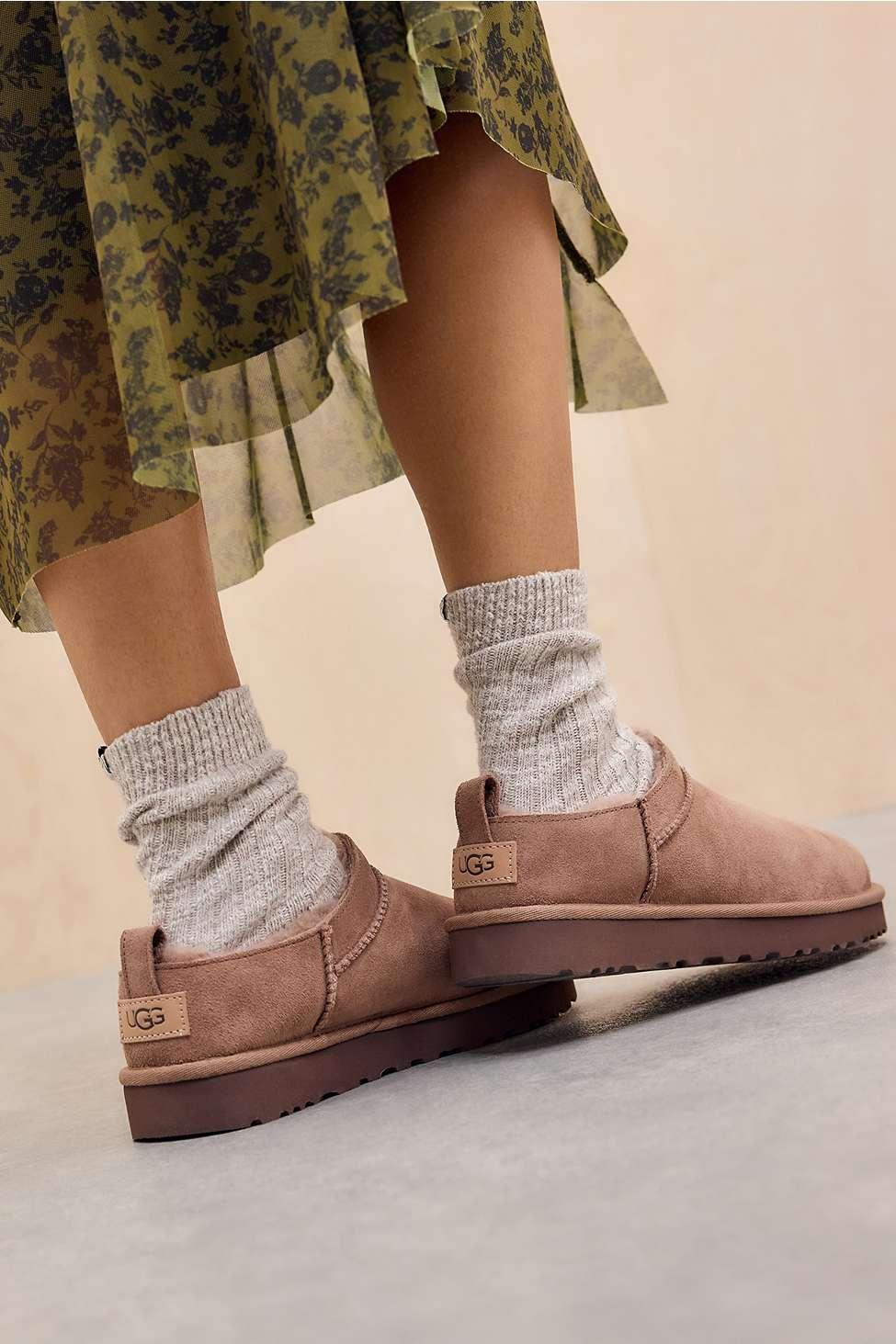 UGG Chestnut Classic Micro Boots in Brown Lyst UK
