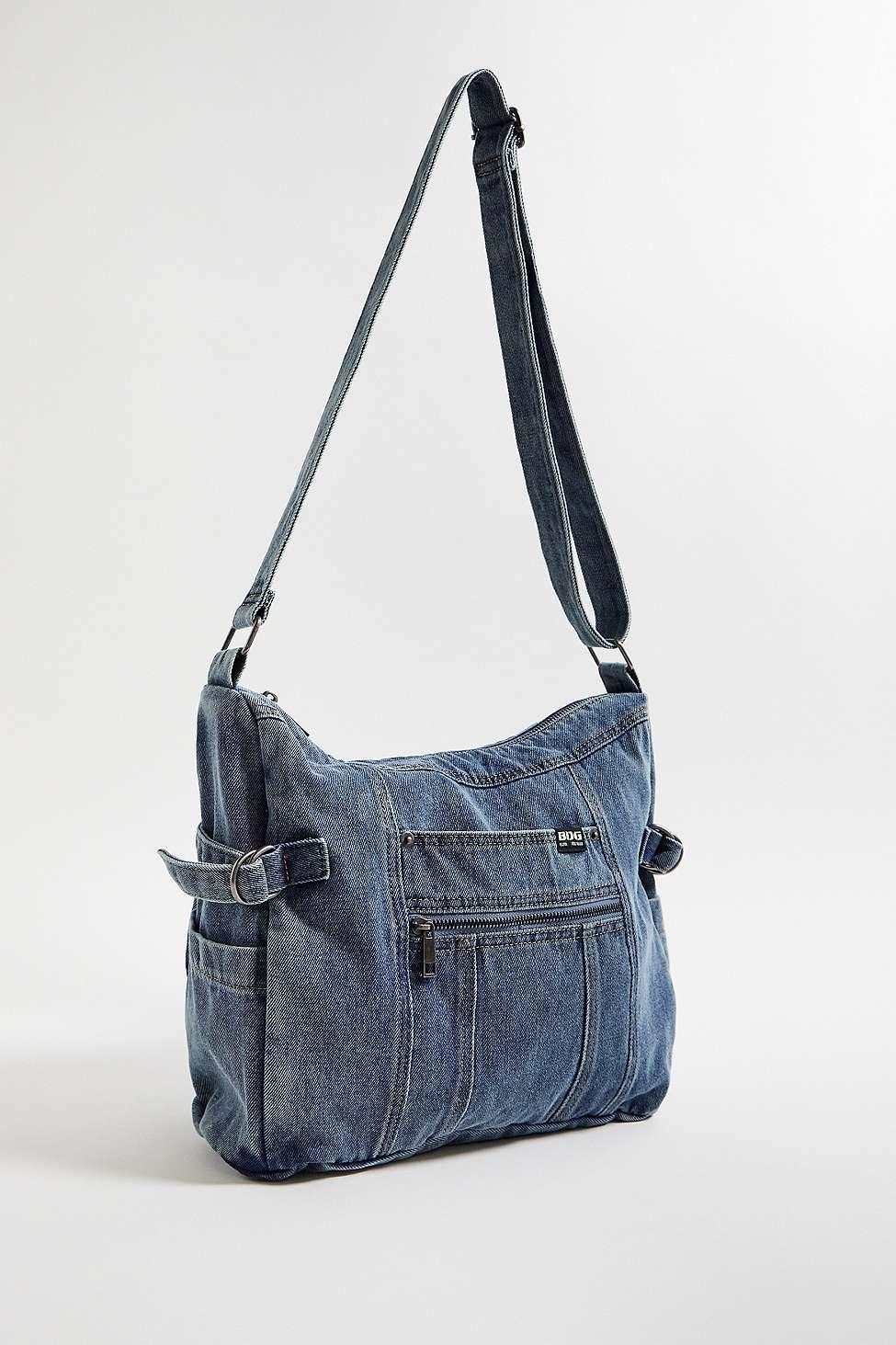 Messenger Bag Walmart Blue Jean Purses BDG Zip-up Denim Sling Bag