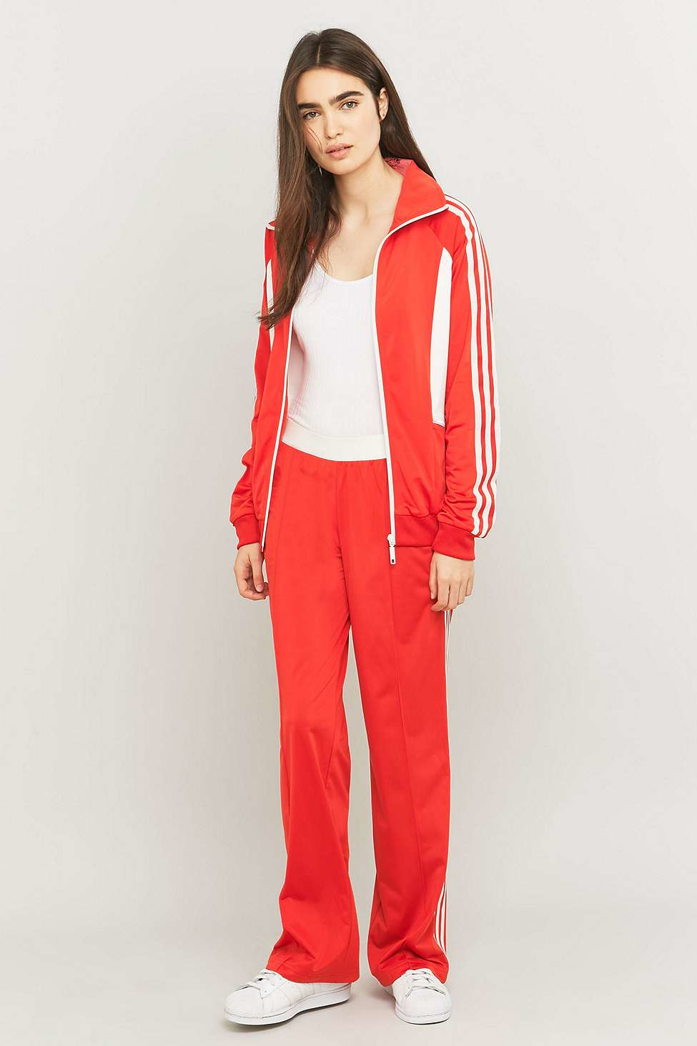 adidas Originals Sandra 1977 Red Tracksuit Bottoms in Black Lyst