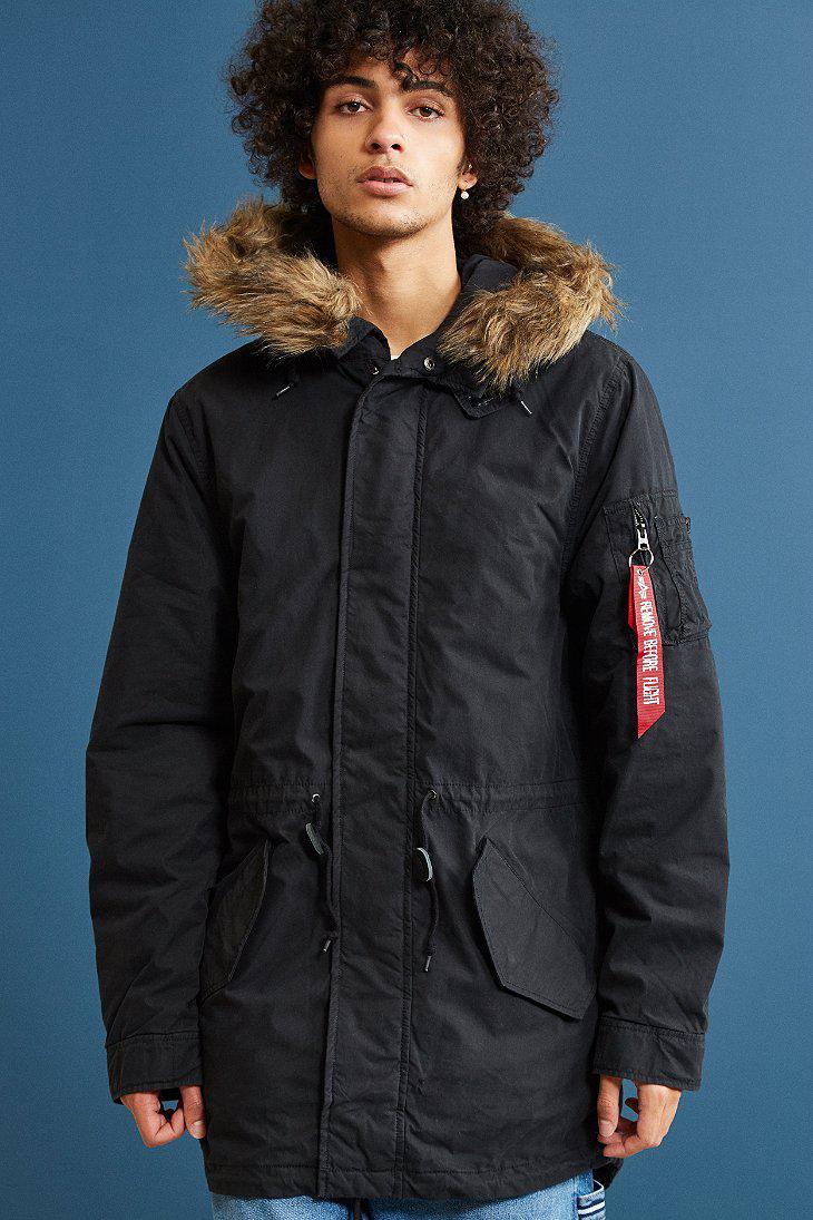 alpha industries shell fishtail jacket