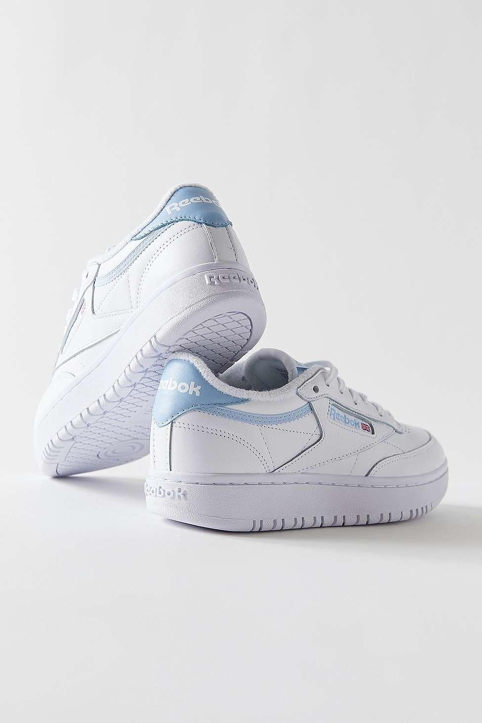 Reebok Leather Uo Exclusive Club C Double Retro Sneaker in White (Blue) |  Lyst UK
