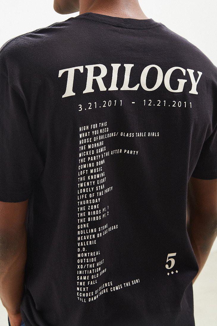 Urban Outfitters The Weeknd Trilogy Tee in Black for Men | Lyst
