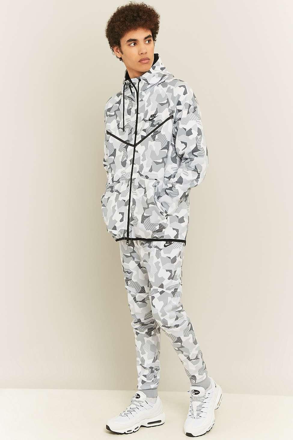 Nike Sportswear Tech Fleece Snow Camo Joggers in White for Men | Lyst UK