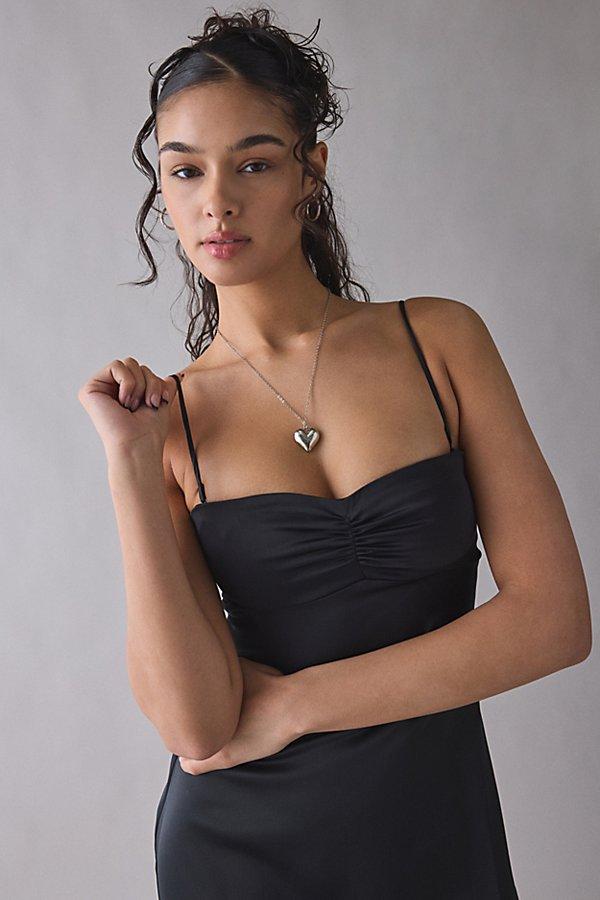 urban outfitters black off the shoulder dress Urban Outfitters UO Over The Moon Flutter Sleeve Off-The-Shoulder Midi Dress