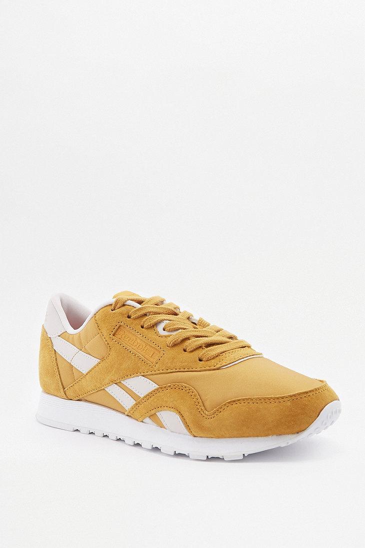reebok mustard trainers