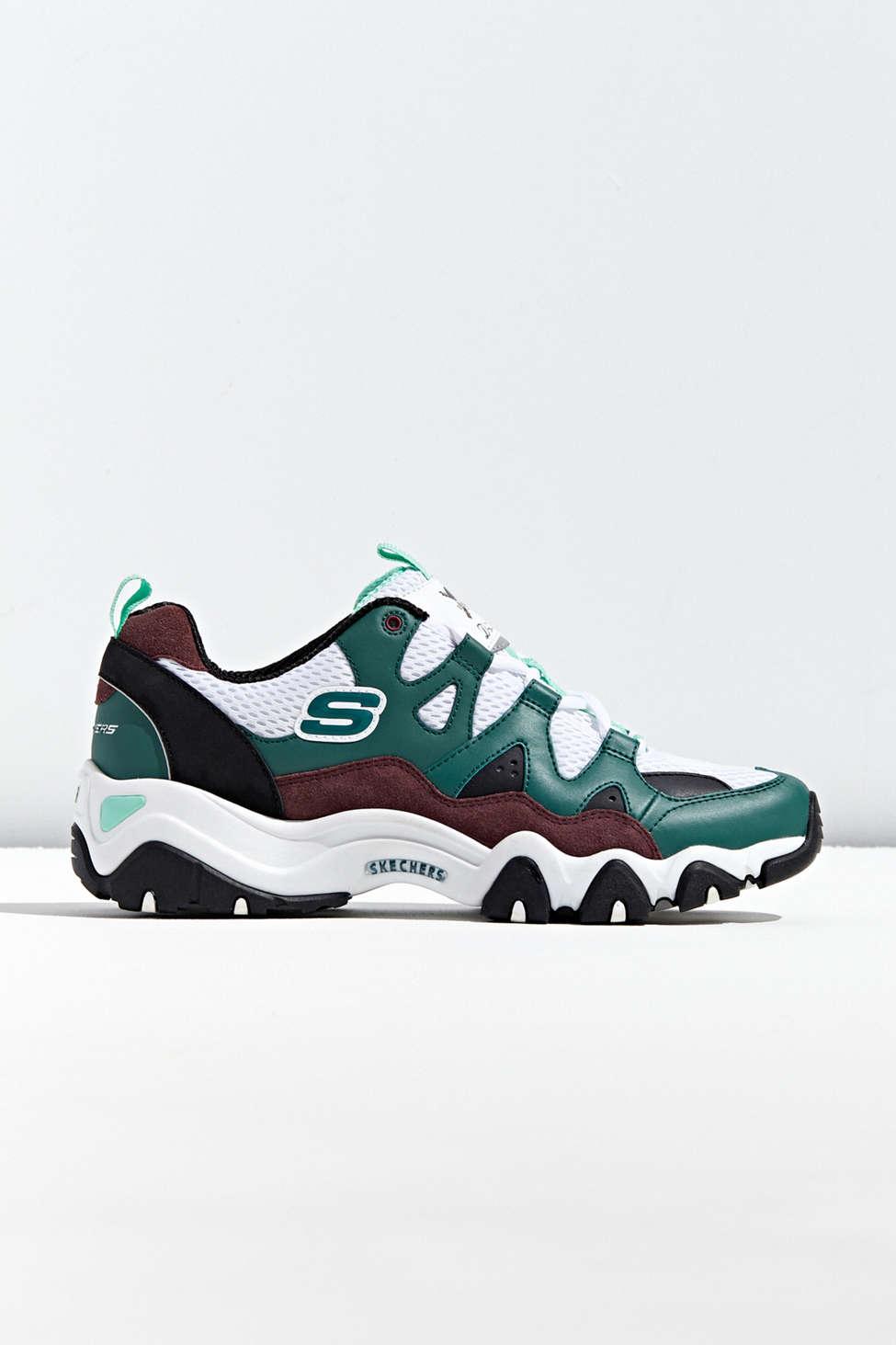 Skechers D'lites One Piece Green Trainers | Lyst