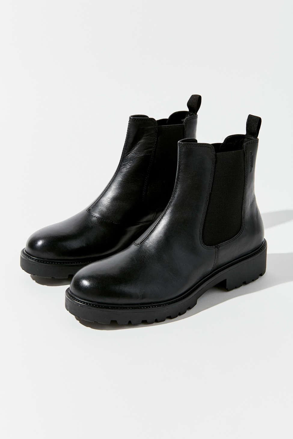 vagabond kenova womens black leather chelsea boots