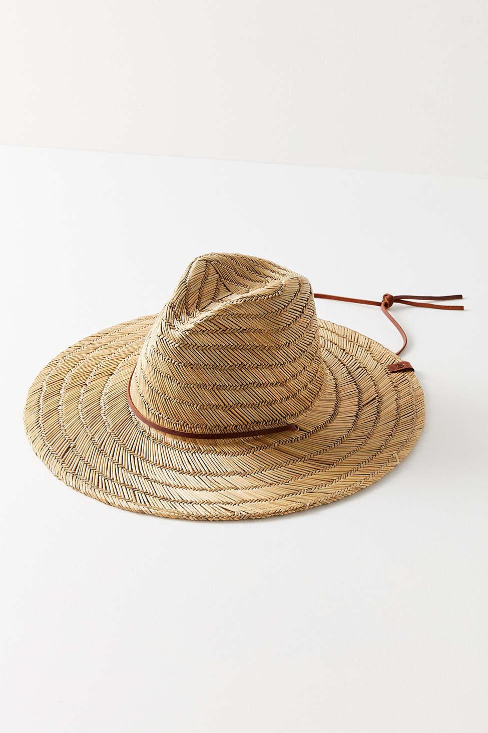 Brixton Leather Bells Straw Lifeguard 