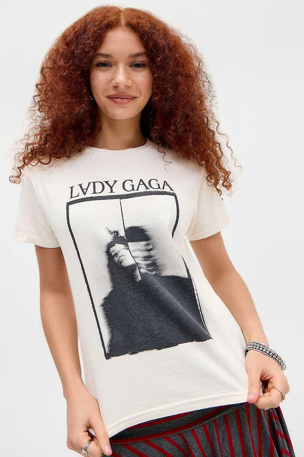 Urban Outfitters Uo Lady Gaga Mayhem Relaxed T-shirt in Brown