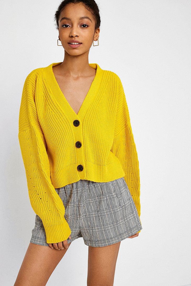 urban outfitters yellow cardigan