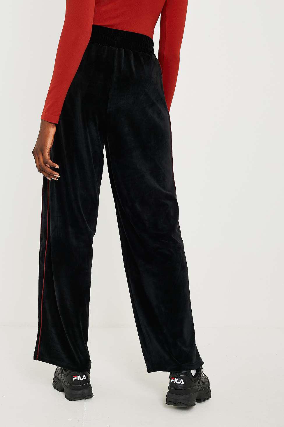 wide leg tracksuit pants