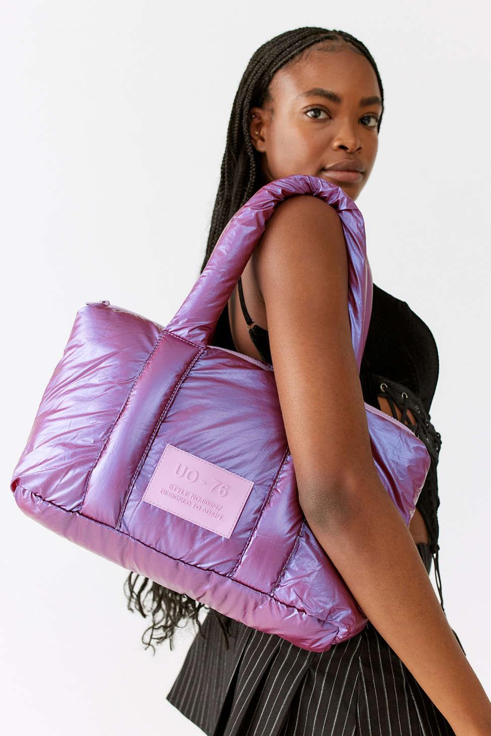 Urban Outfitters Uo Bianca Small Puffy Tote Bag in Purple