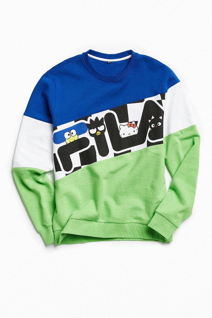 Bære Pelmel stressende Fila Fila X Sanrio For Uo Crew Neck Sweatshirt in Blue for Men | Lyst
