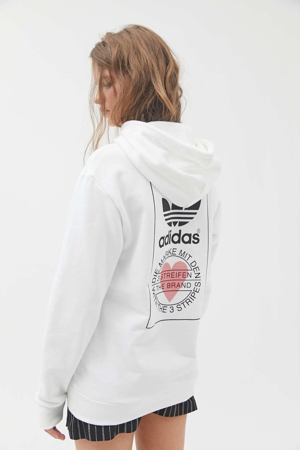 adidas The Brand With The 3 Stripes Hoodie Sweatshirt - Lyst