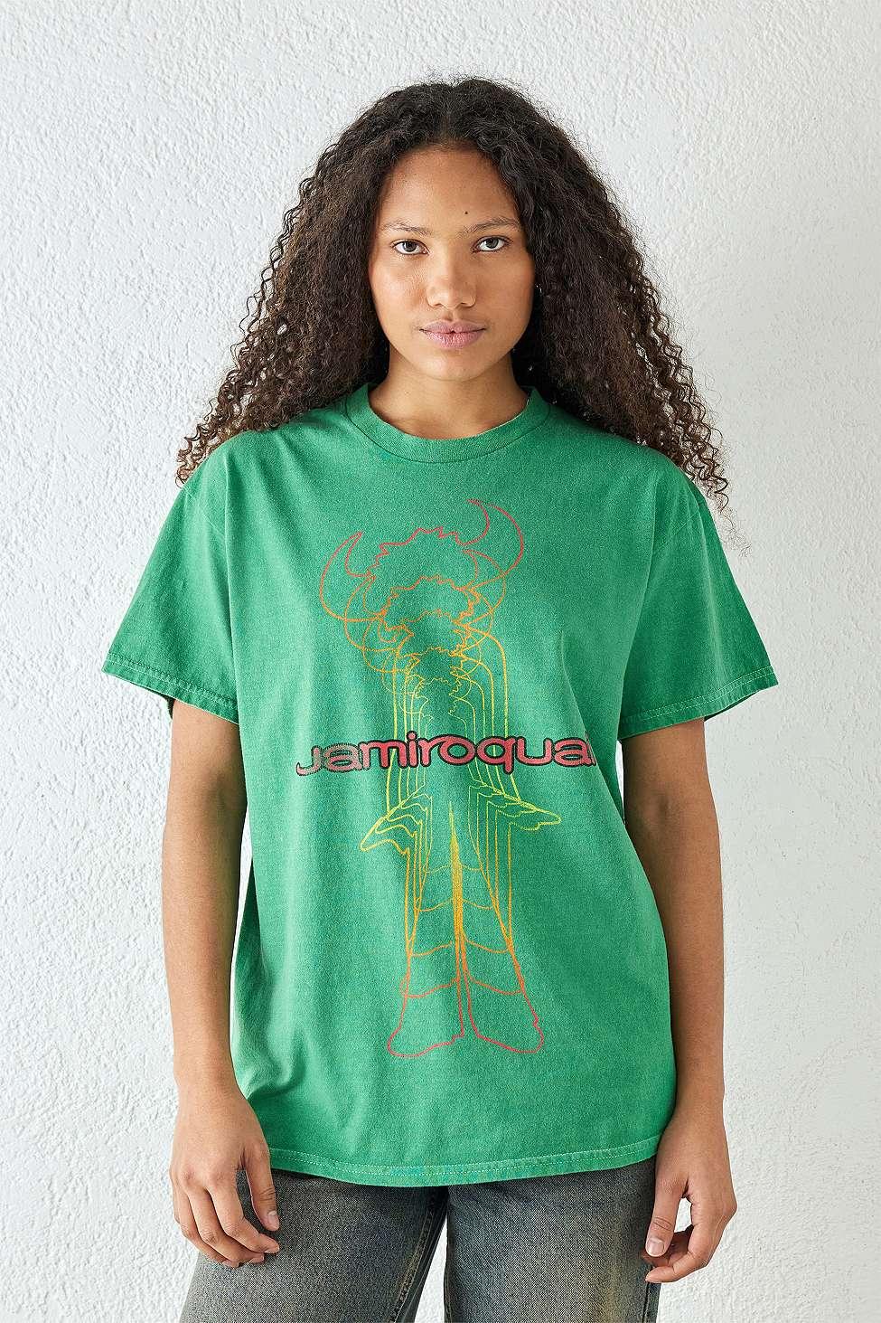 Urban Outfitters Uo Jamiroquai T-shirt in Green | Lyst UK