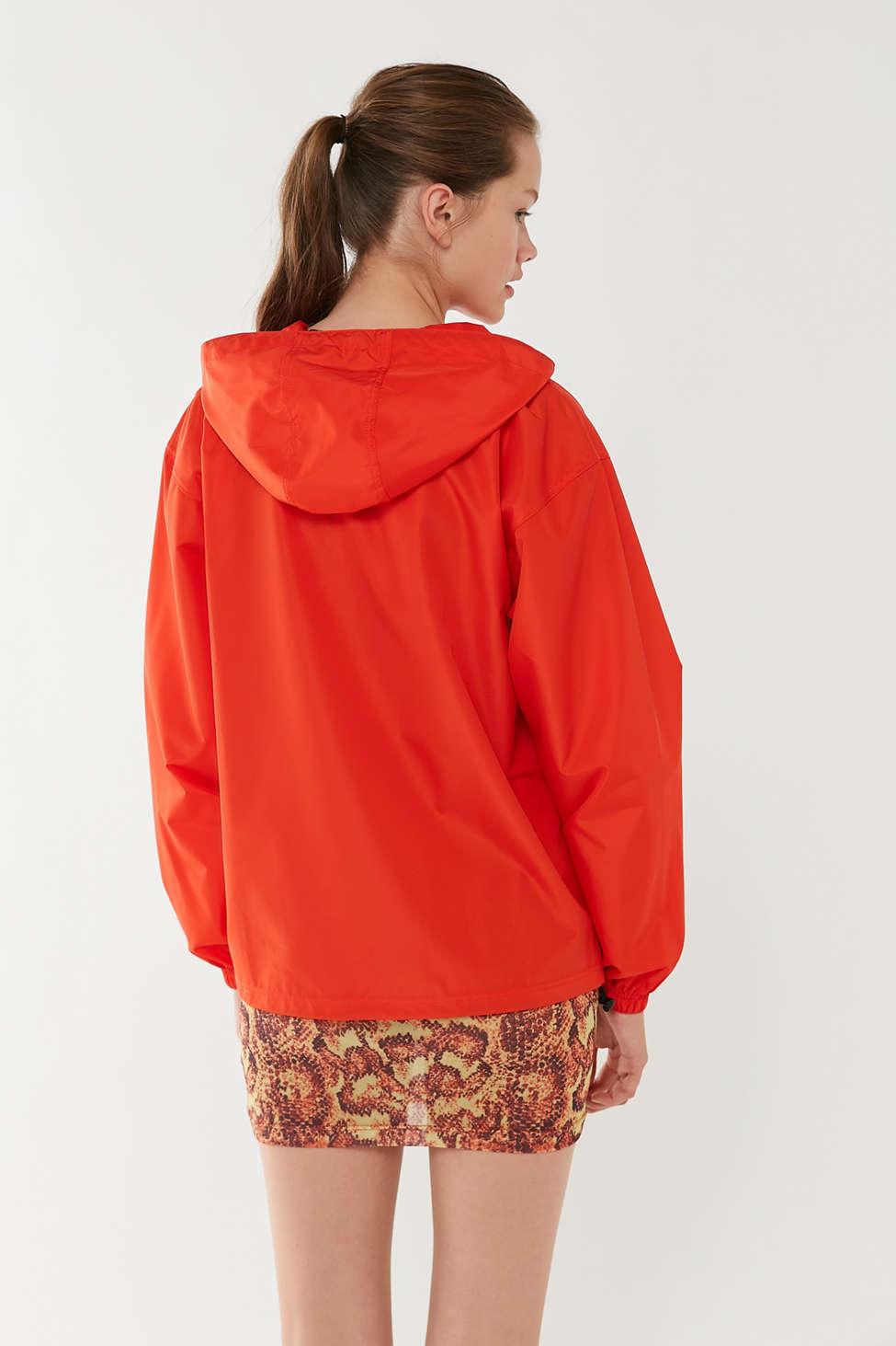 champion packable anorak jacket red