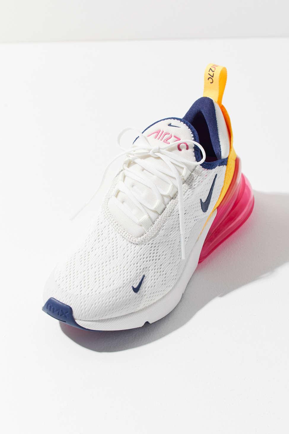 Nike Womens Air Max 270 Shoes in Yellow (White) | Lyst