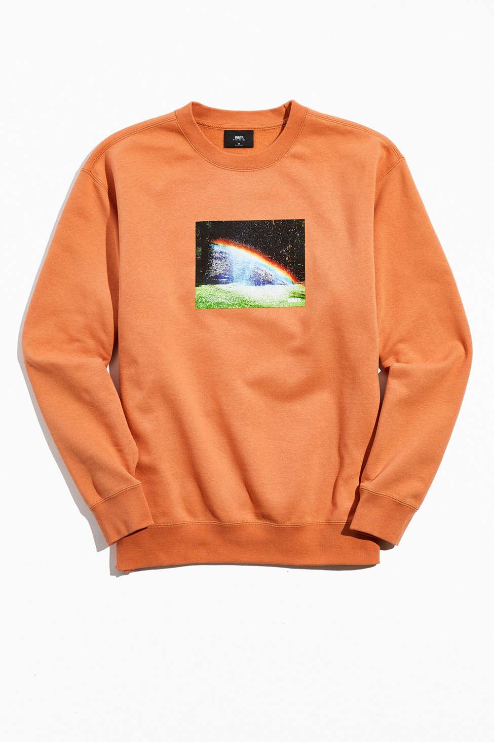 rainbow crewneck sweatshirt
