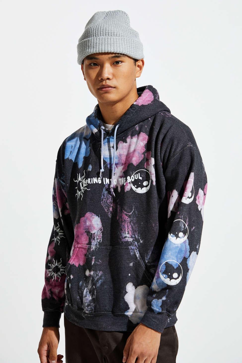 bleach dying hoodie