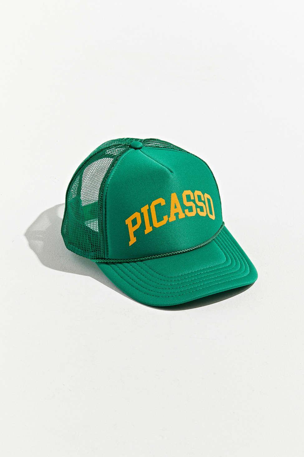 Urban Outfitters Picasso Trucker Hat in Green for Men | Lyst