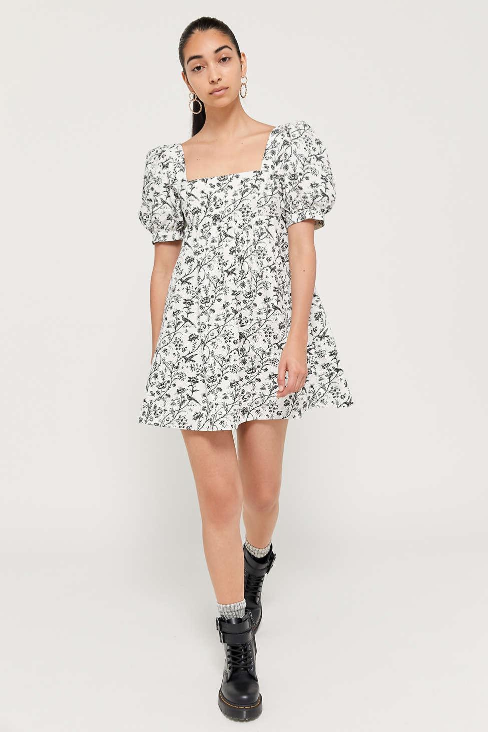 laura ashley uo exclusive penelope toile babydoll dress