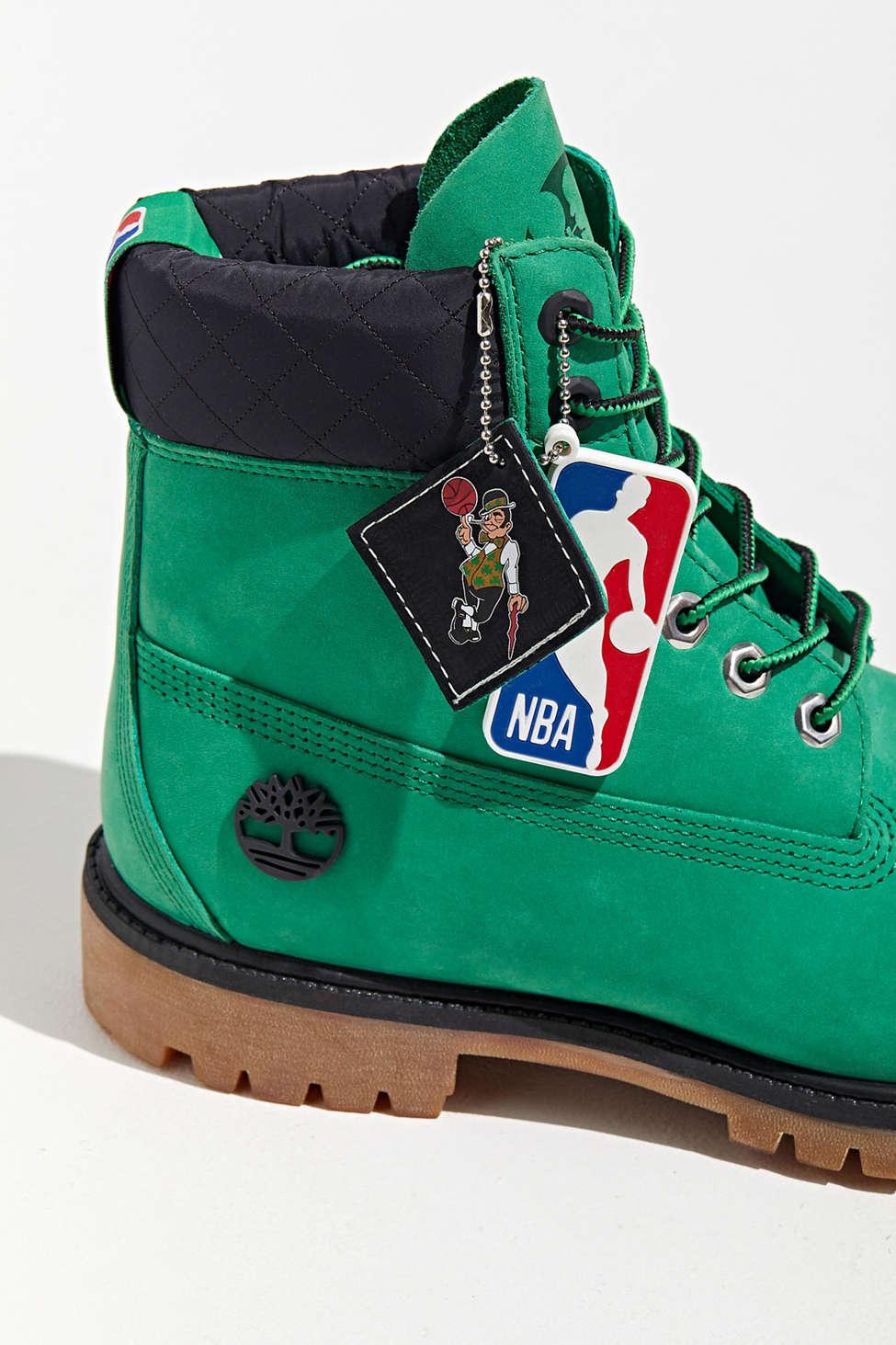 Timberland Leather Timberland X Nba 6" Boston Celtics Boot in Green for Men  | Lyst