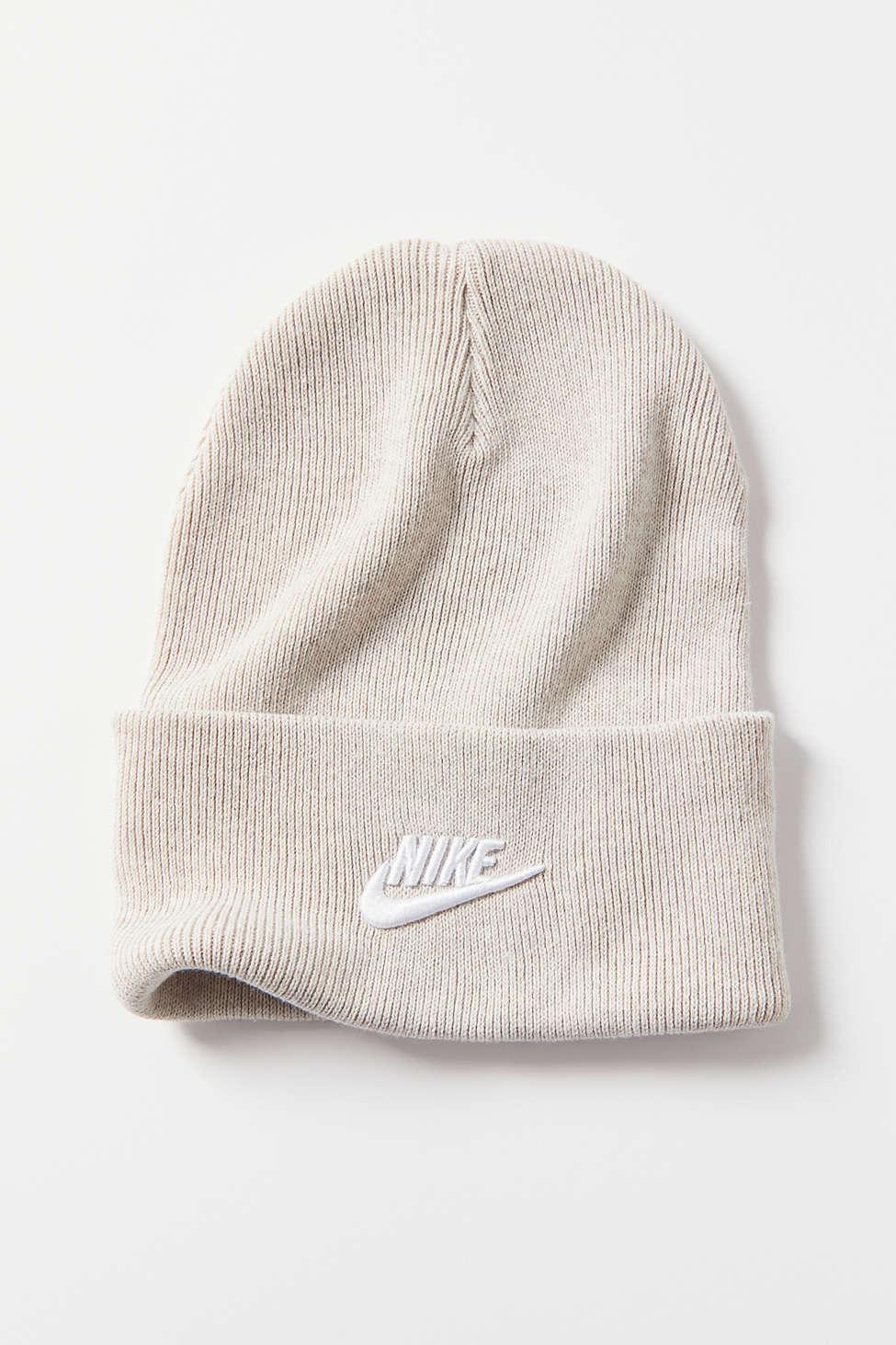 cream nike beanie