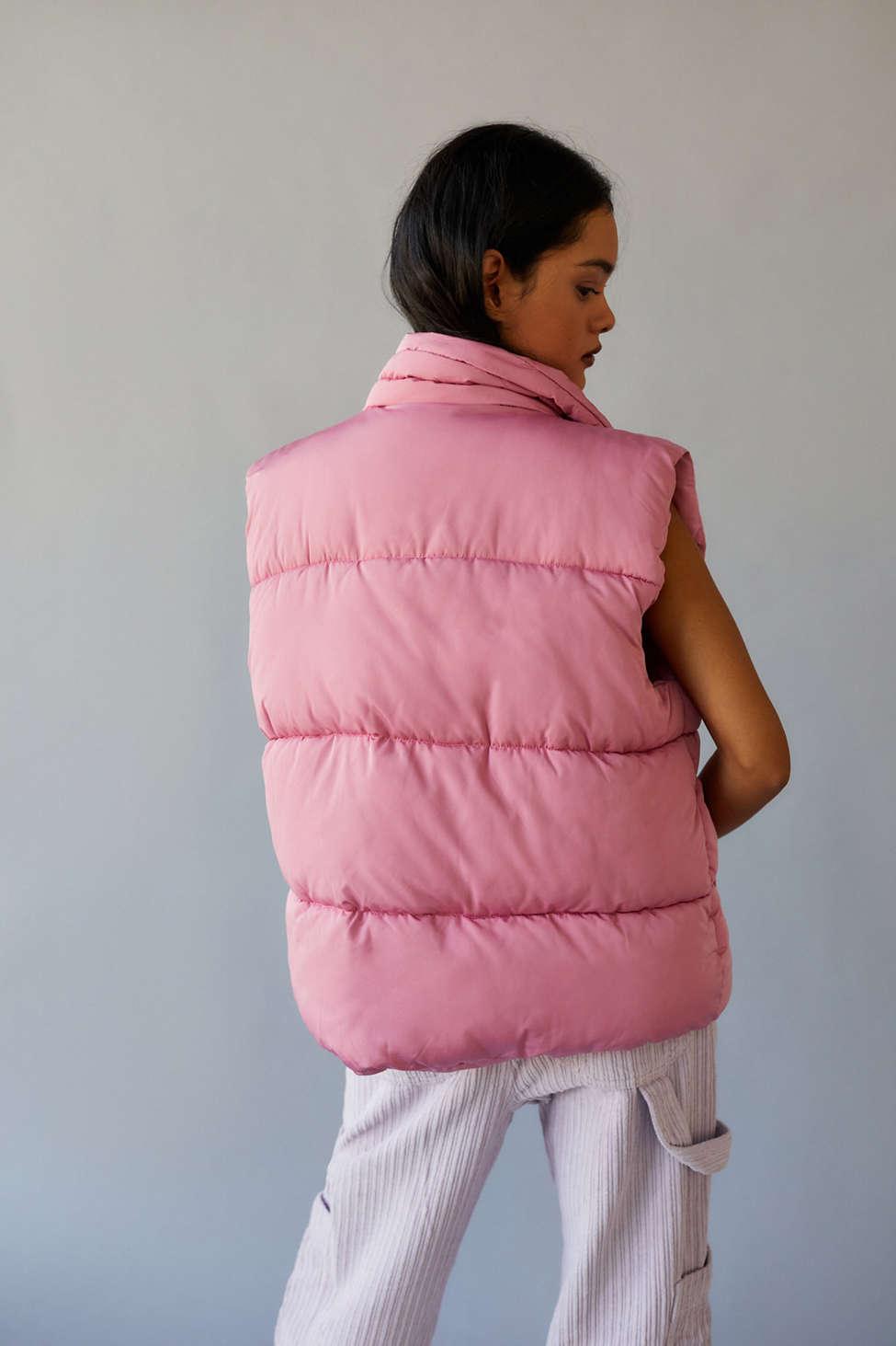 Urban Outfitters Uo Corrine Puffer Vest in Pink | Lyst